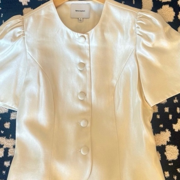 Reformation Mika Two Piece In Cream, brand new, no flaws, without tags. - Picture 11 of 13